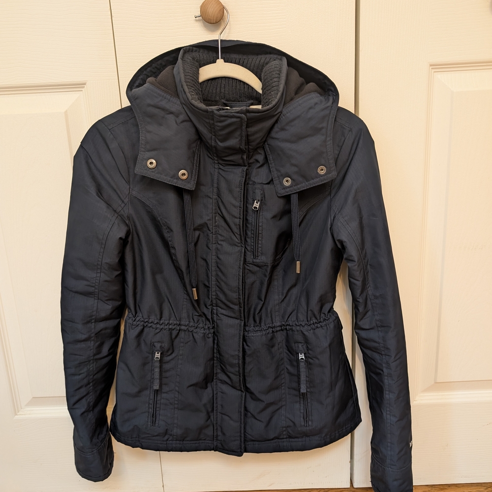 Abercrombie & Fitch Women's Dark Gray Puffer Jacket
